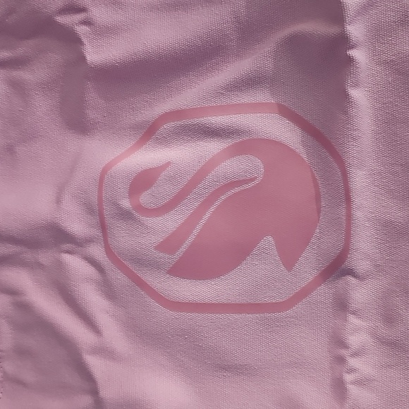 New - Swarovski - Iconic Swan - Pink Canvas Tote Bag w/ Tag - Picture 4 of 7